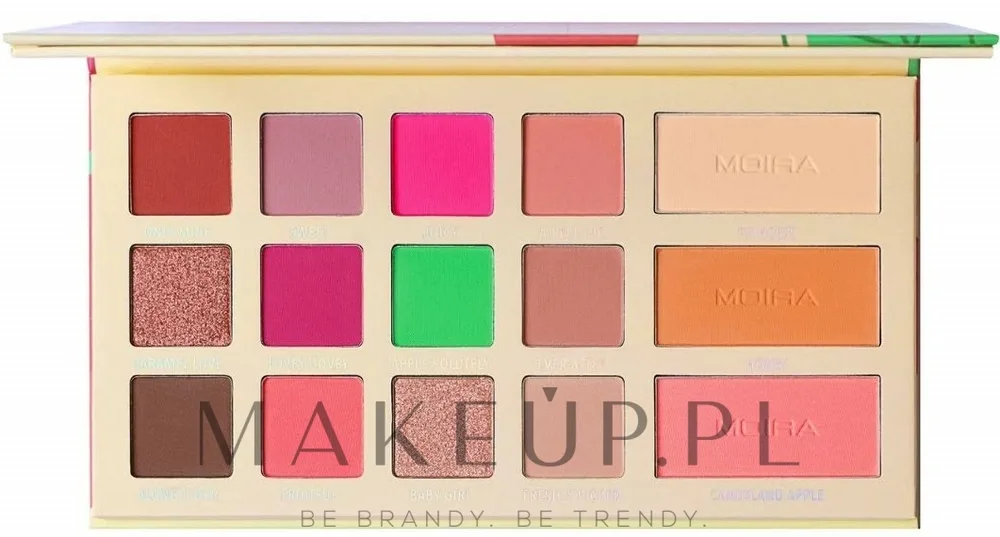 Палетка теней для век Moira Apple Of My Eye Juicy Series Palette 18 оттенков