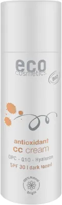 Крем CC для лица Eco Cosmetics Tinted CC Cream SPF30 выравнивающий тон, с солнцезащитным фильтром, 50 мл