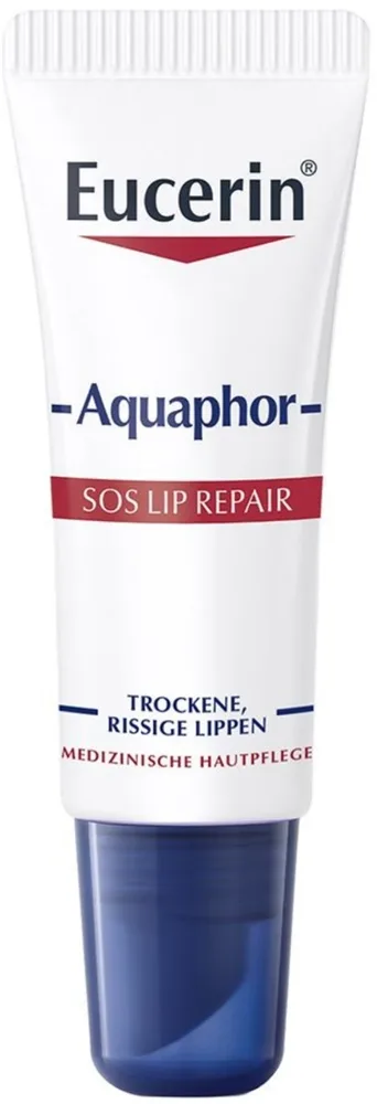 Eucerin Aquaphor SOS Lip Repair бальзам для губ восстанавливающий интенсивный уход в тубе 10 мл