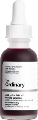 Кислотный пилинг для лица The Ordinary AHA 30% + BHA 2% Peeling Solution с алоэ и пантенолом, 30 мл