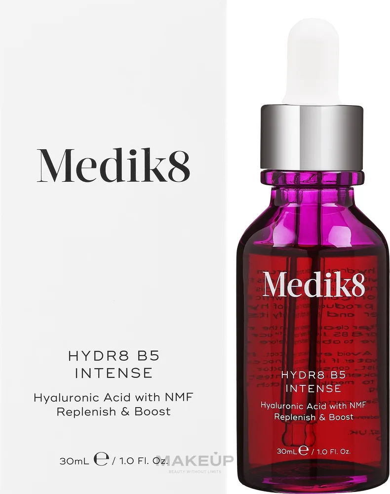 Сыворотка для лица Medik8 Hydr8 B5 Intense увлажняющая с гиалуроновой кислотой и витамином B5 30 мл