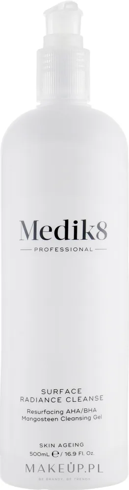 Гель для умывания с AHA/BHA кислотами Medik8 Surface Radiance Cleanse, 40/150 мл, Великобритания