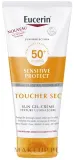 Гель-крем для лица солнцезащитный Eucerin Sun Sensitive Protect Dry Touch SPF50 матирующий 200 мл — фото 1
