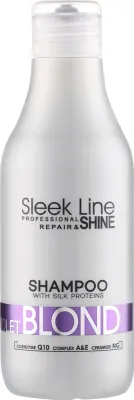 Шампунь Stapiz Sleek Line для блонда против желтизны 1000 мл