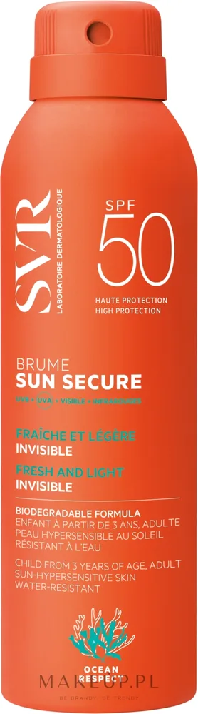 Спрей для тела SVR Sun Secure Biodegradable SPF 50 водостойкий 200 мл