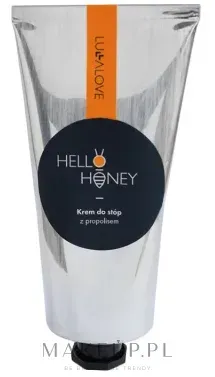 LullaLove Honey and Propolis Foot Cream крем для ног с прополисом 70 мл, питательный крем для пяток с мочевиной и зеленым чаем, медовый аромат