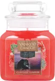Yankee Candle Cliffside Sunrise / Ароматическая свеча в стекле, гибискус, нектарин и пралине, 411 г — фото 2
