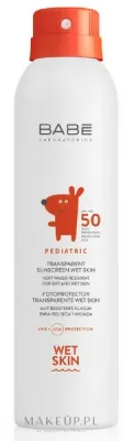 Спрей для тела Babe Laboratorios Pediatric Wet Skin SPF 50 детский для влажной кожи 200 мл