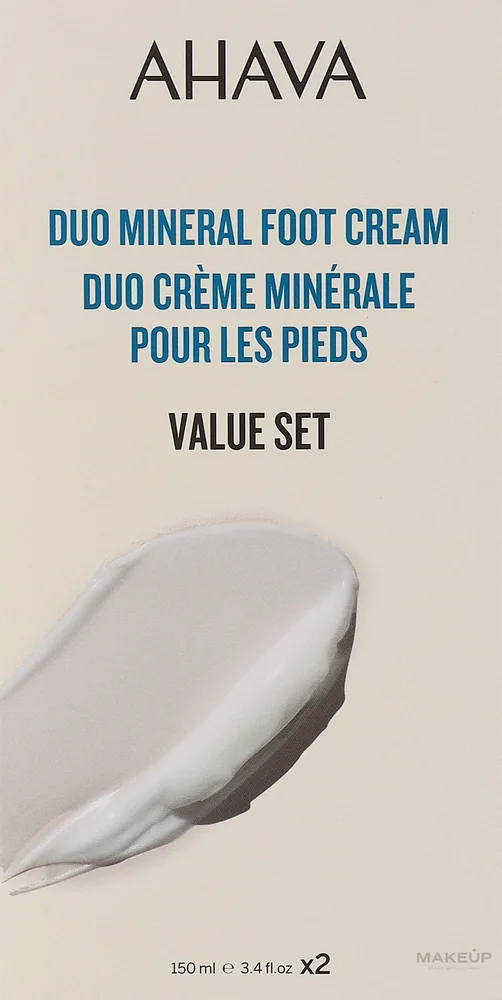 Набор кремов для ног Ahava Deadsea Water Mineral Foot Cream 2 x 150 мл