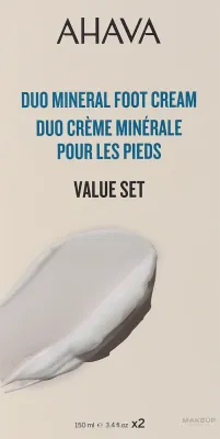 Набор кремов для ног Ahava Deadsea Water Mineral Foot Cream 2 x 150 мл