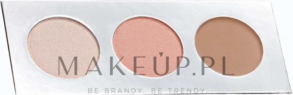 Палетка для контуринга лица Iuno Cosmetics с бронзером, хайлайтером и румянами, оттенок 01
