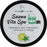 Soap&Friends Sauna Vita Spa Lime & Mint — маска для лица с лаймом и мятой для сауны, 50 мл — фото 1