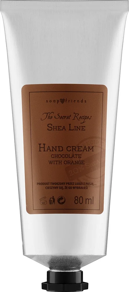 Крем для рук Soap&Friends Shea Line Chocolate & Orange с 20% масла ши, шоколадом и апельсином 80 мл