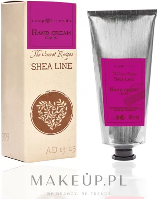 Крем для рук Soap&Friends Shea Line Grape с 20% масла ши и ароматом винограда 80 мл