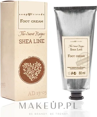 Soap&Friends Soap&Friends Shea Line Foot Cream - Крем для ног Shea Line Foot Cream смягчающий, с маслом ши и мочевиной, 80 мл