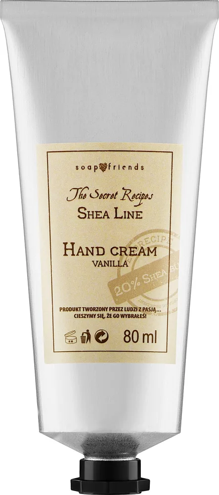 Крем для рук Soap&Friends Shea Line Vanilla с 20% масла ши и ванилью 80 мл