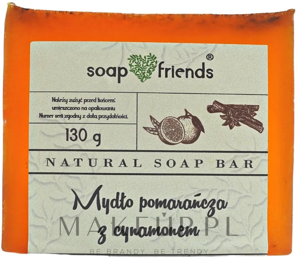 Мыло кусковое Soap&Friends апельсин и корица, 130 г