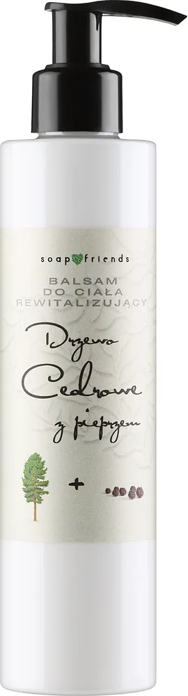 Soap&Friends Cedarwood & Pepper Body Balm — восстанавливающий бальзам для тела, кедровое дерево и перец, 250 мл