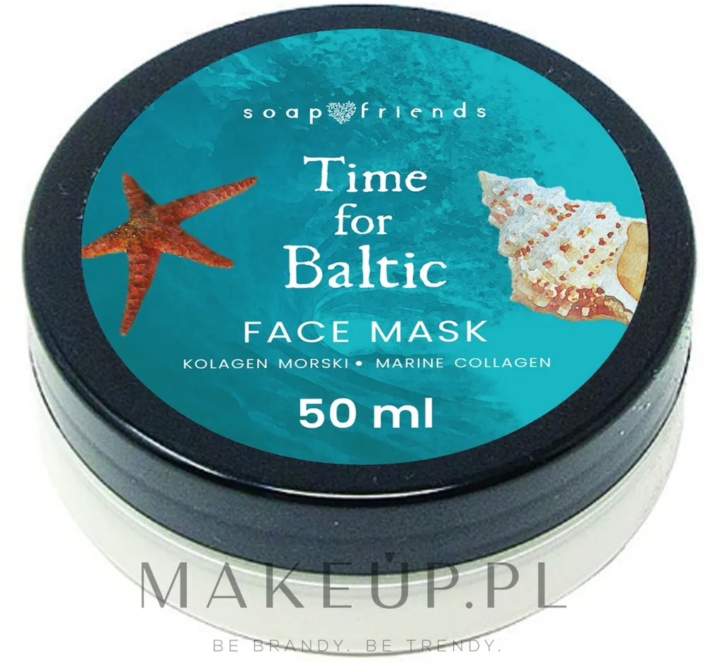 Soap&Friends Time For Baltic Face Mask — маска для лица с морским коллагеном, 50 мл