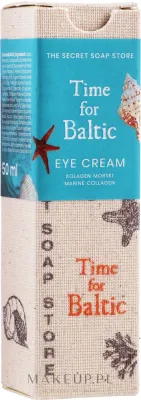 Крем для кожи вокруг глаз Soap&Friends Time For Baltic укрепляющий, с экстрактом янтаря и морским коллагеном, 50 мл