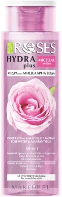 Nature of Agiva Roses Hydra Plus мицеллярная вода с розовой водой и амарантом для лица 400 мл