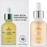 Сыворотка для лица The Skin House Snail Mucin 5000 Ampoule антивозрастная с муцином улитки и коллагеном 30 мл — фото 2