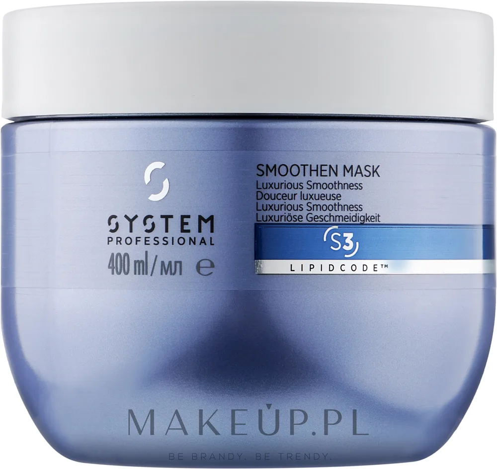 Маска для волос System Professional Smoothen разглаживающая, для непослушных и вьющихся волос, масло авокадо, кератин, 400 мл