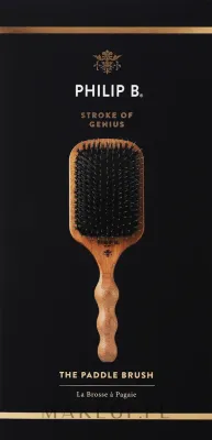 Плоская щётка для волос Philip B Paddle Hair Brush натуральная и нейлоновая щетина