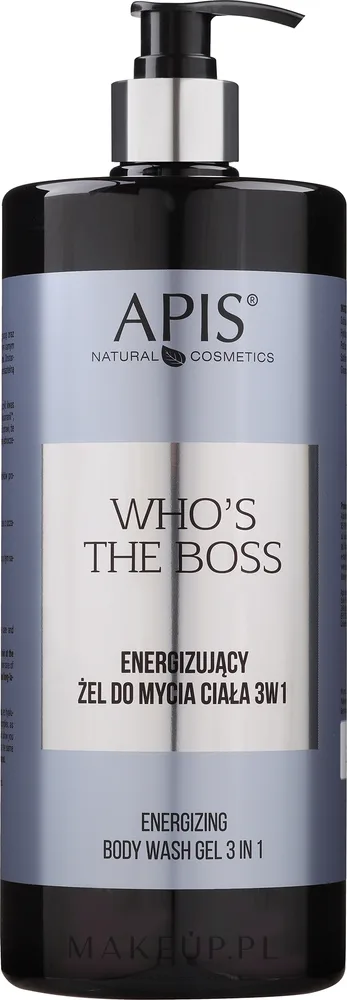 Энергетизирующий гель для мытья тела 3 в 1 APIS Professional Who's The Boss, 300 мл
