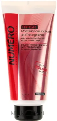 Маска для волос Brelil Numero Colour Protection для окрашенных волос, экстракт граната, защита цвета и блеск, 1000 мл