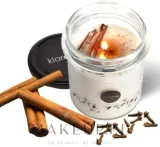 Klareko Cinnamon & Clove / Ароматическая свеча из соевого воска, корица и гвоздика, 80 г — фото 1