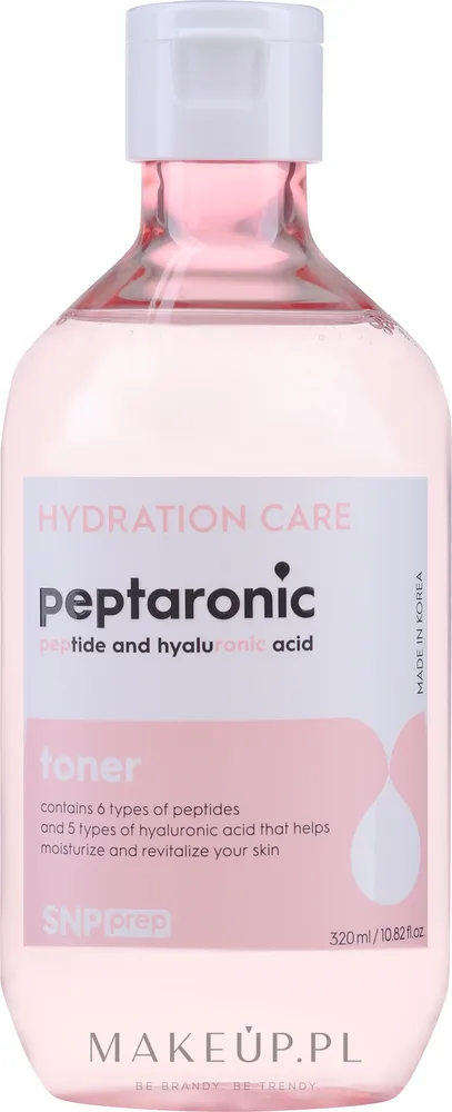 Тоник для лица SNP Prep Peptaronic Toner увлажняющий, с пептидами и коллагеном, 320 мл, Корея