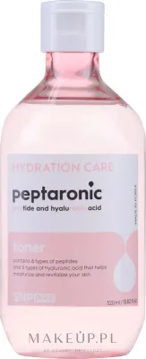 Тоник для лица SNP Prep Peptaronic Toner увлажняющий, с пептидами и коллагеном, 320 мл, Корея