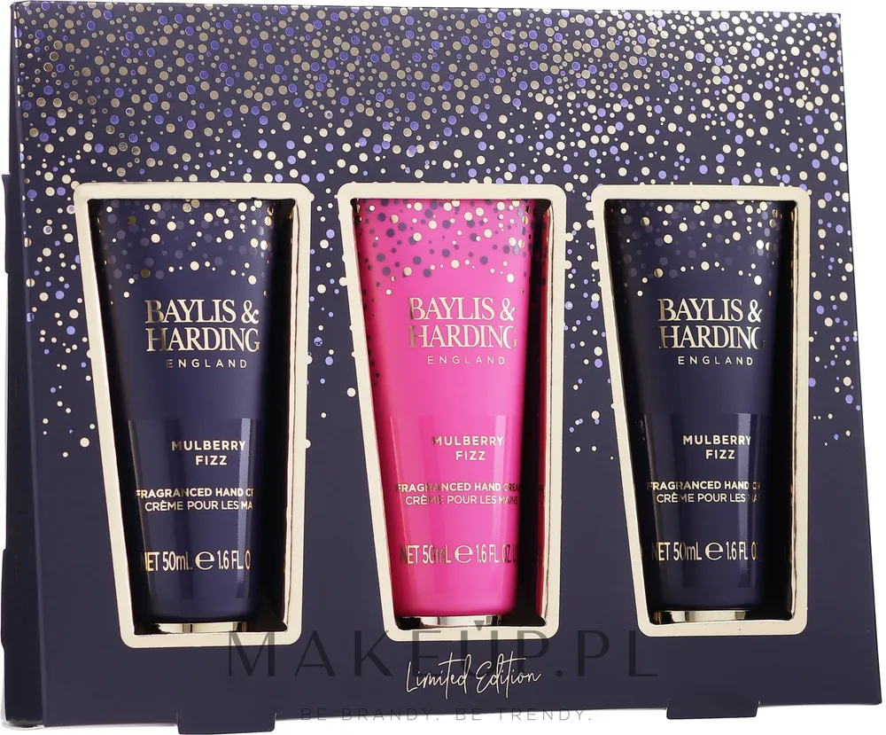 Набор кремов для рук Baylis & Harding Mulberry Fizz ароматизированные с глицерином 3x50 мл