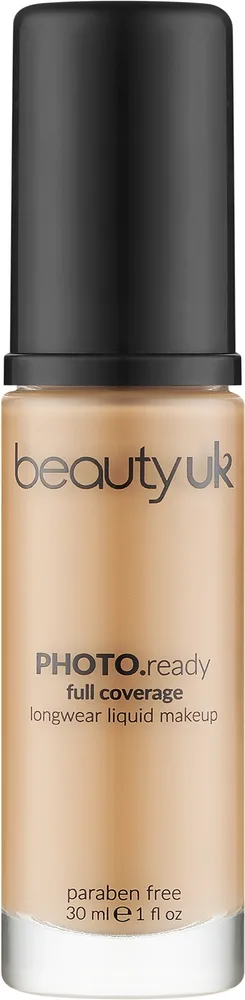 Тональный флюид Beauty UK Photo Ready Foundation кроющий, 30 мл, оттенок 2 - Fair