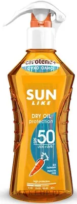 Солнцезащитное сухое масло-спрей для тела Sun Like Dry Oil SPF 50 для загара 200 мл