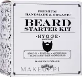 Набор для бороды Golden Beards Hygge бальзам масло шампунь кондиционер и щетка 60+30+2x100 мл — фото 1