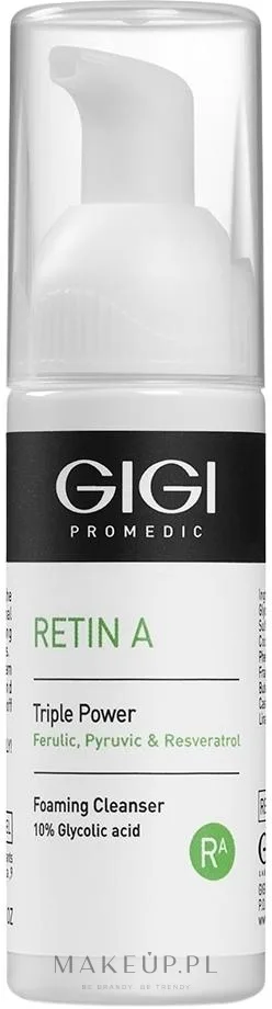 Gigi Retin A Foaming Cleanser пенка для умывания лица с 10% гликолевой кислотой, 120 мл