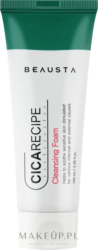 Beausta Cicarecipe Cleansing Foam пенка для умывания лица с центеллой азиатской и церамидами, 100 мл