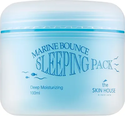 The Skin House Marine Bounce Sleeping Pack — глубоко увлажняющая ночная маска для лица, 100 мл