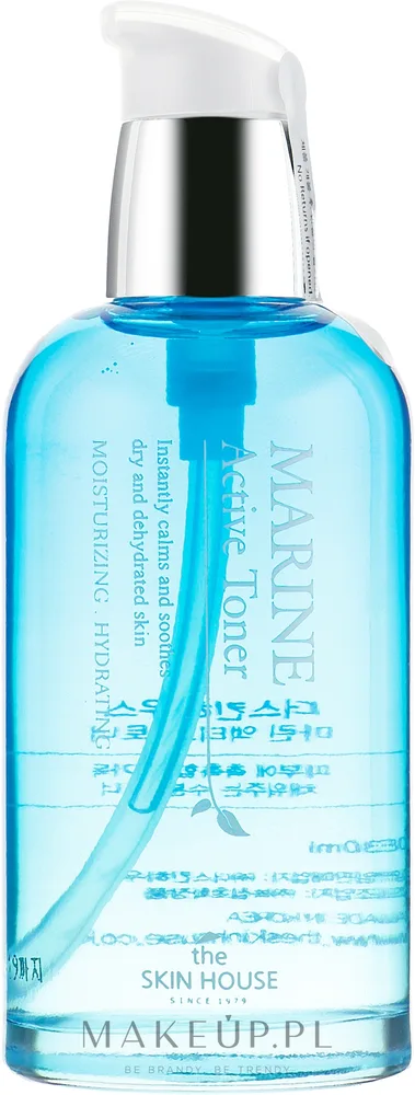 Тоник для лица The Skin House Marine Active Toner с керамидами и муцином улитки, 130 мл, Корея