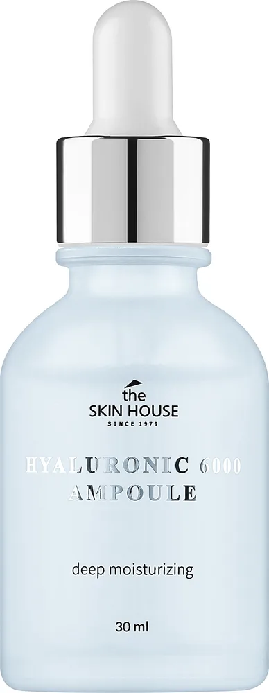 Сыворотка для лица The Skin House Hyaluronic 6000 Ampoule глубоко увлажняющая с гиалуроновой кислотой и коллагеном 30 мл