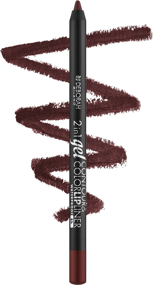 Контурный карандаш для губ Deborah 2in1 Gel Contour & Color, оттенок 08 - Deep Cherry