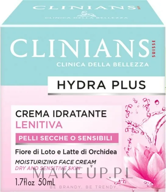 Крем для лица Clinians Hydra Plus увлажняющий для сухой кожи 50 мл