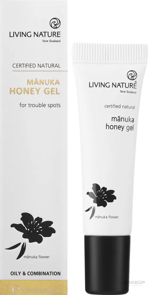 Гель для лица Living Nature Manuka Honey с медом манука и маслом чайного дерева для проблемной кожи 50 мл