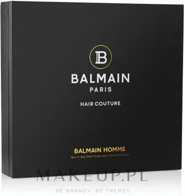 Balmain Paris Hair Couture Balmain Paris Hair Couture Signature Men's Giftset (oil 30 мл + shampoo 200 мл + scrub 100 г + brush 1 p) - Мужской набор Balmain Signature масло шампунь скраб и гребень с арганой и шёлком 30+200+100 мл