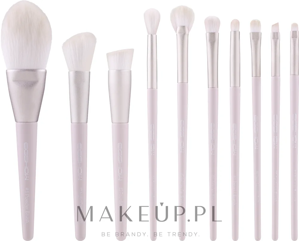Набор кистей для макияжа Eigshow Beauty Morandi Series Lilac Vegan Brush Set 10 шт