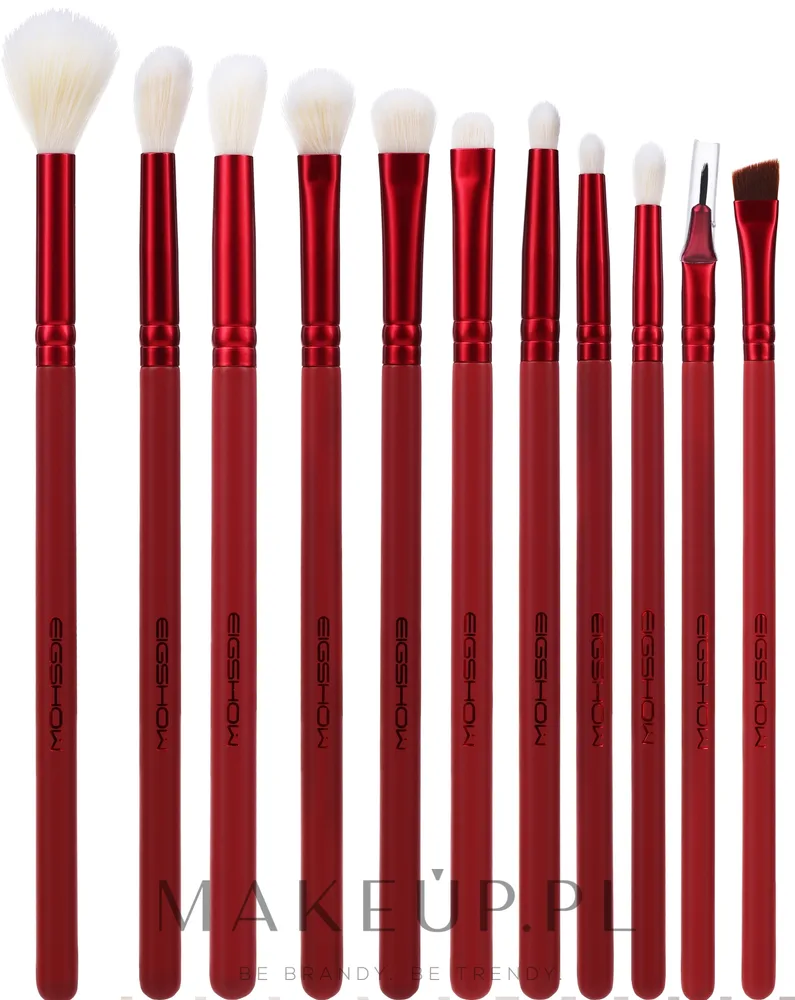 Набор кистей для глаз Eigshow Beauty Jade Series Red Agate Eye Brush Set 11 шт