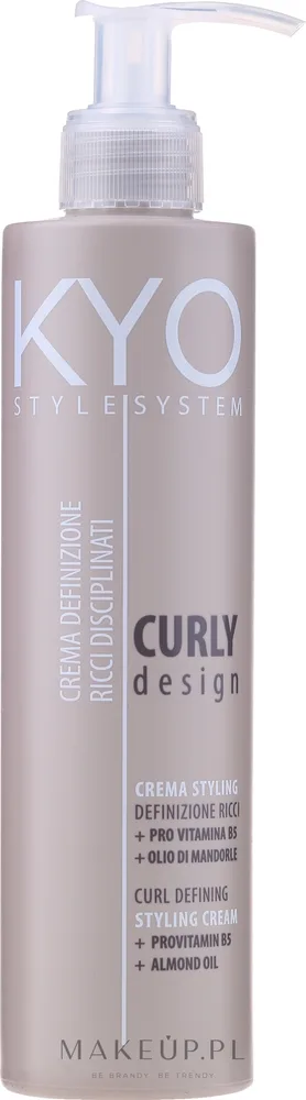 Крем для вьющихся волос Kyo Style System Curly Design подчёркивающий локоны, несмываемый, 250 мл
