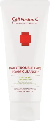 Cell Fusion C Daily Trouble Care Foam Cleanser пенка для умывания проблемной кожи лица с салициловой кислотой, 130 мл